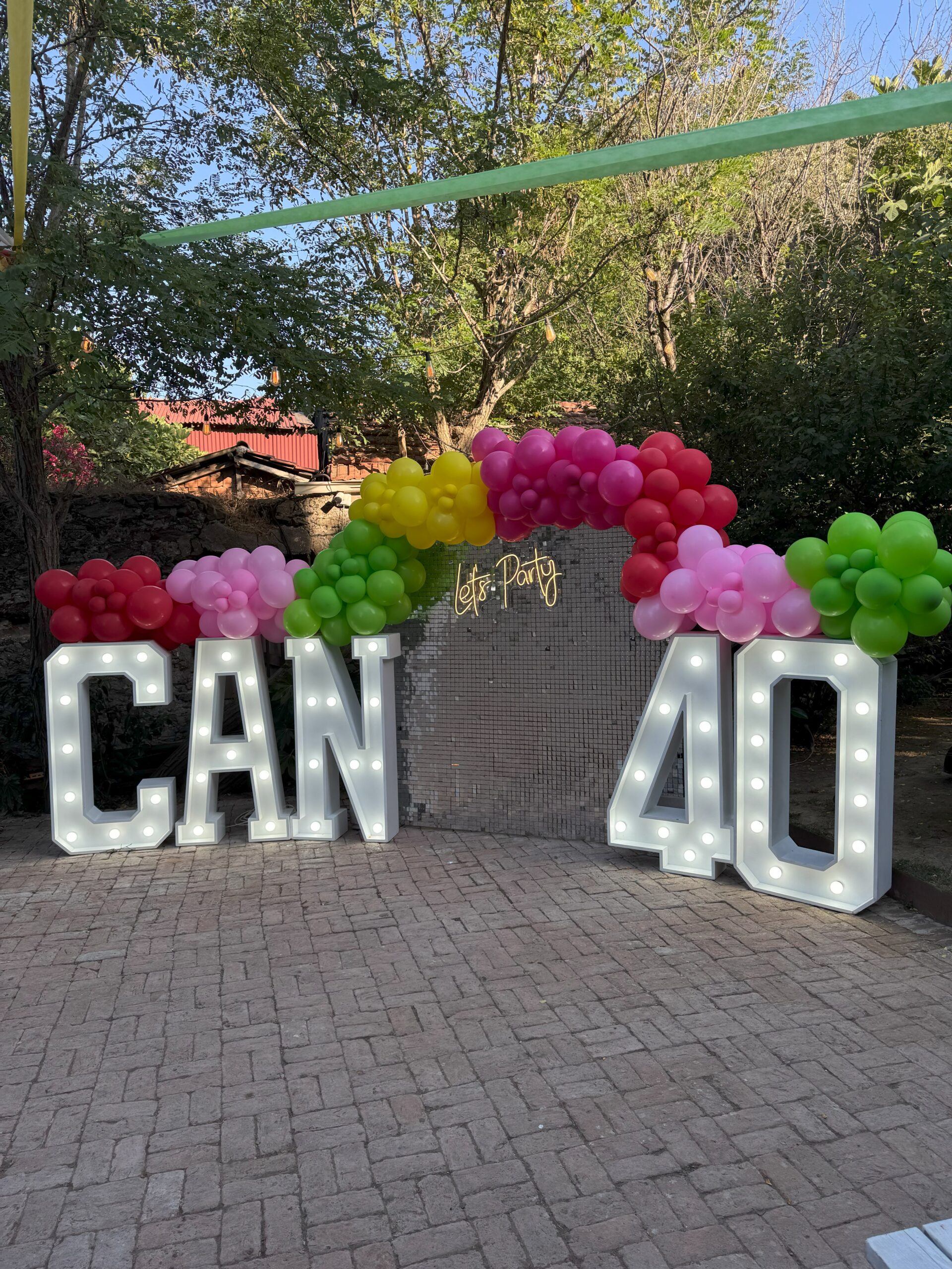 40 Yaş Doğum Günü Balon Süsleme