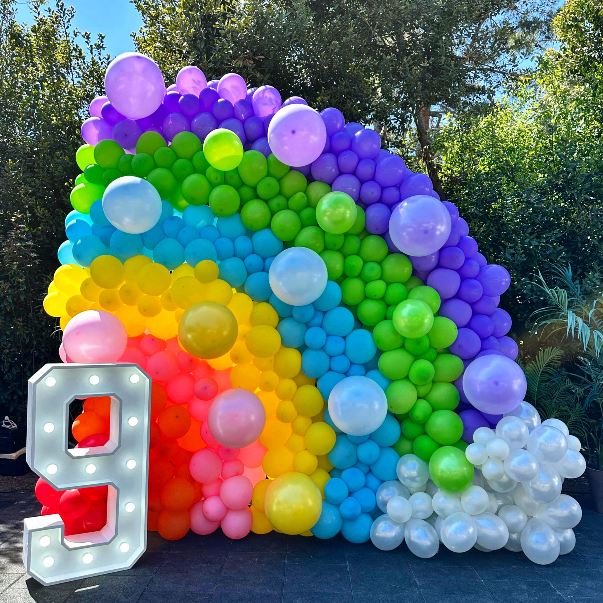 Gökkuşağı Balon Süsleme